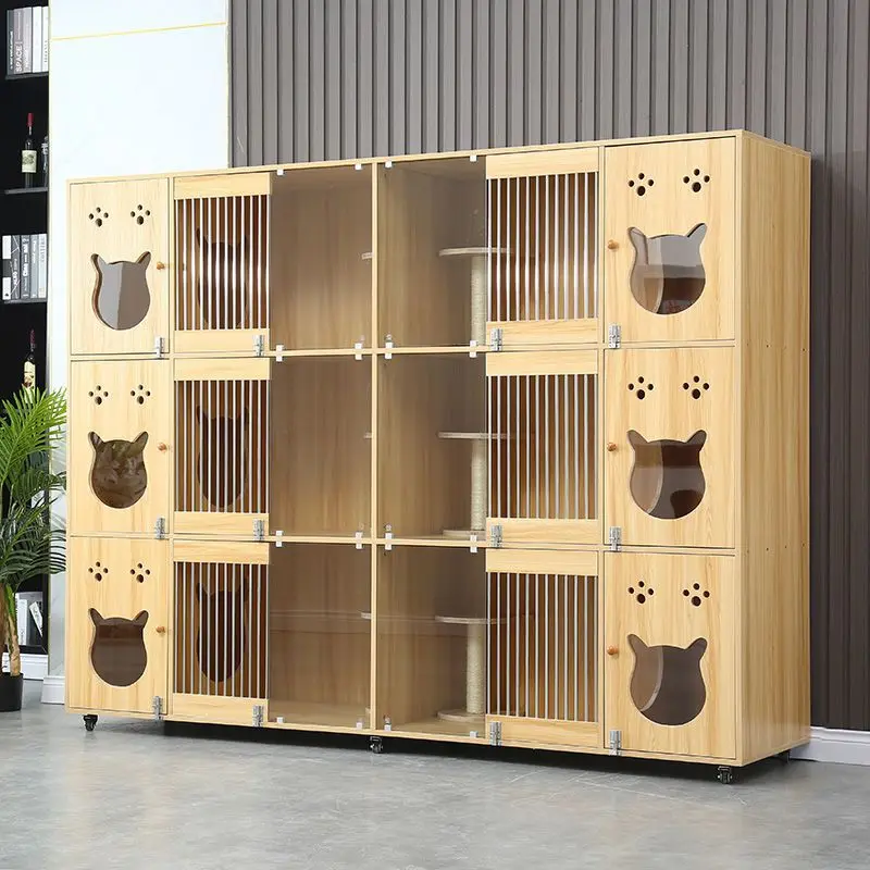 wood cage villa cabinet three-layer display cabinet breeding cage pet foster cage house