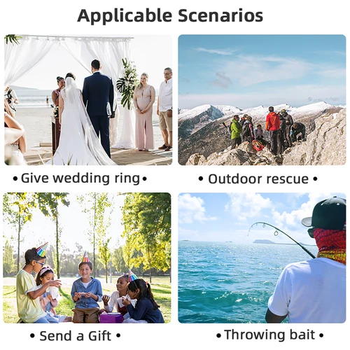 Imagen 2 del producto BRDRC Airdrop System para DJI Air 3/Air 3S lanzador de liberación rápida para pesca regalos de matrimonio Drone accesorios de rescate