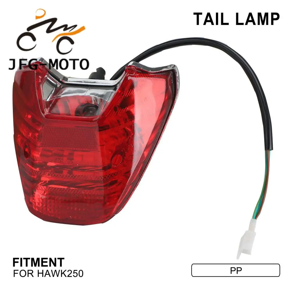 Motorcycle Accessories Modified Tail Light Electric Vehicle Rear Tail Light LED Brake Warning Light for HAWK250 HAWK 250