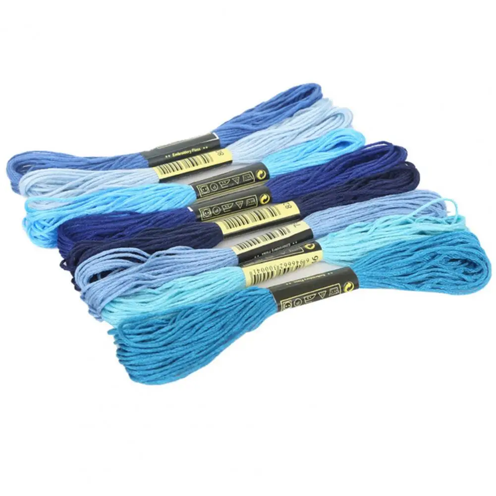 8Pcs 7.5m Anchor Similar DMC Cross Stitch Cotton Embroidery Thread Floss Sewing Skeins Craft for Cross Stitch DIY Sewing Tool