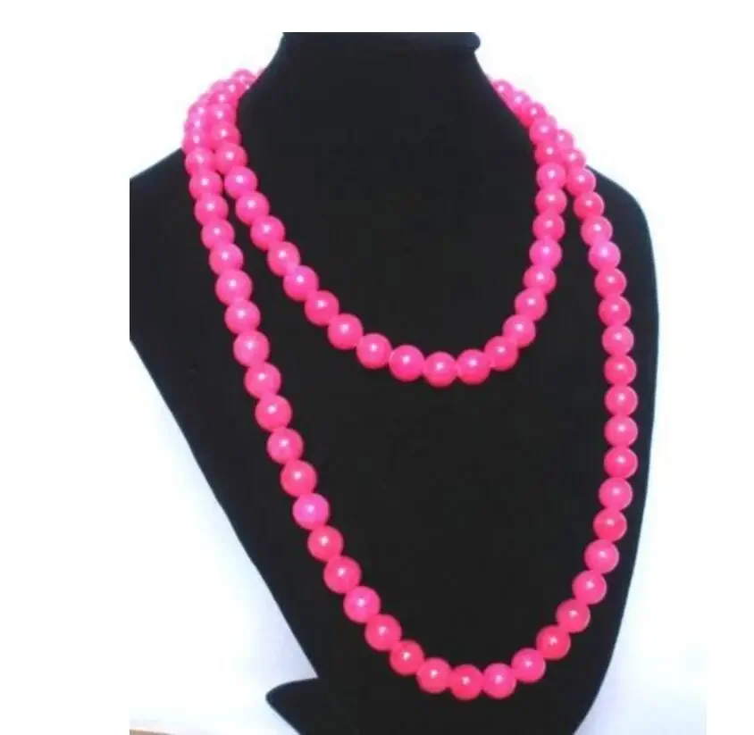 

Тибетские горячие 8 мм розовые нефритовые каменные бусины Будда Буддизм Молитва Мала длинное ожерелье 32 дюйма