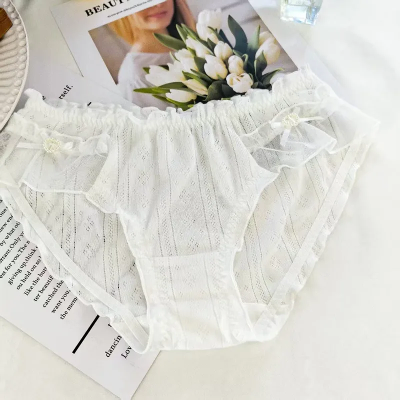New Sexy Cotton Seamless Panties for Women Middle Waist Female Underwear Cute Lovely Sweety Princess Lingerie Breifs