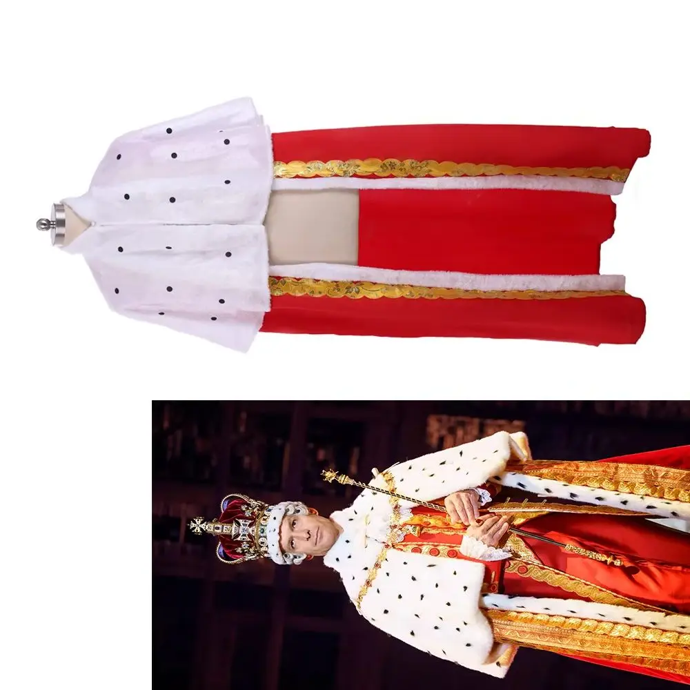 

Medieval Luxury Cloak Hamilton King George III Angelica Schuyler Cosplay Costume Halloween Carnival Men's Gorgeous Cape