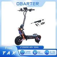 OBARTER D5 Electric Scooter 2*2500W Dual Motor 60-70Km/h Max Speed 48V 35Ah 60-120km Max Range Removable Tire Hydraulic Brake