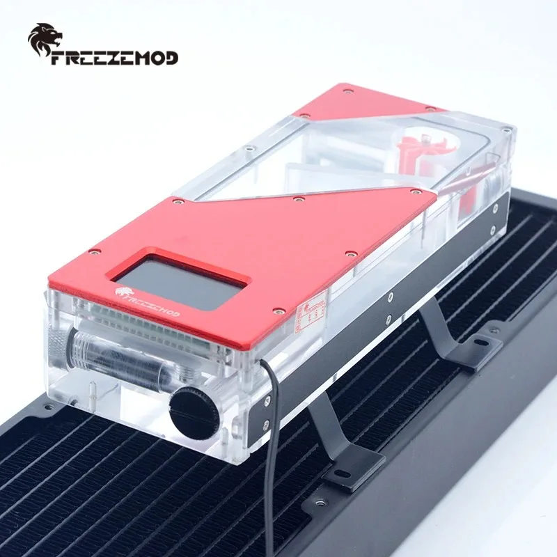 FREEZEMOD Computer water cooler intelligent water tank Hall flow speed RGB control porous position installation. BOX-ZNSX