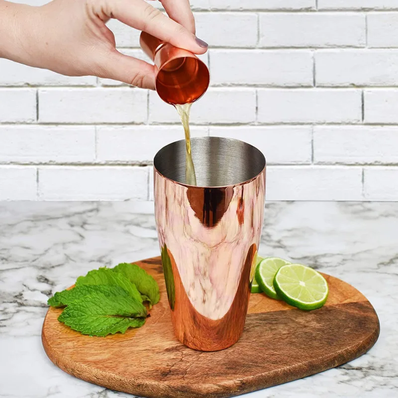 750ml Bartender Kit Stainless Steel Cocktail Shaker Bartender Tool Set Professional Mixology Shaker Bar Nightclub Kit Gifts New