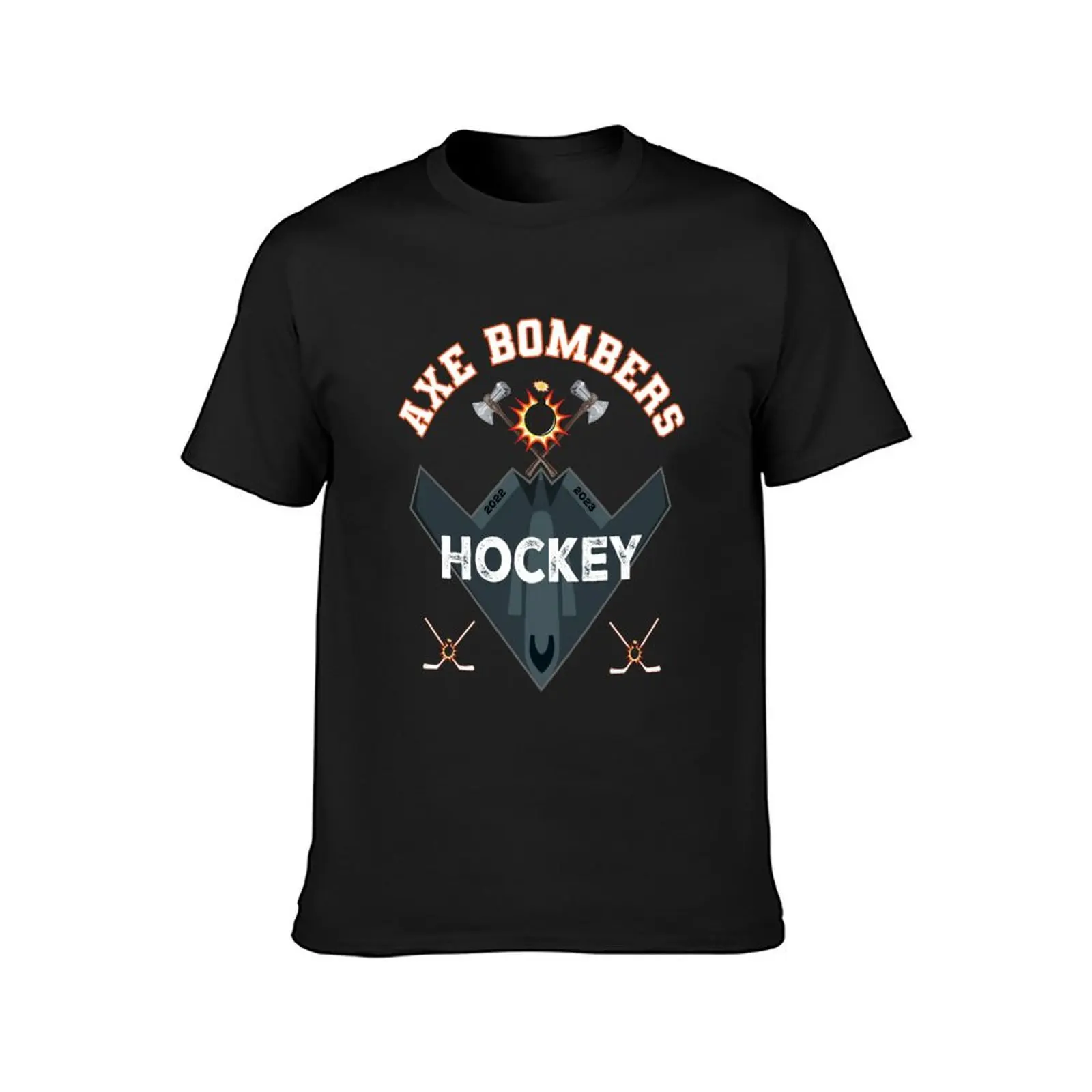 Axe Bombers Hockey Team T-Shirt plain sublime kawaii clothes heavyweight t shirts for men