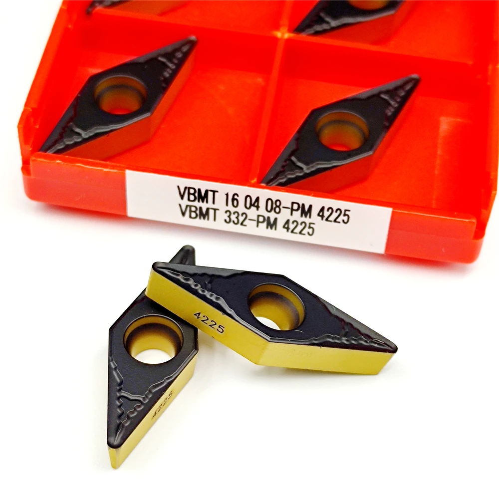 VBMT160408 VBMT160404 PM4225 CNC 旋盤ツール用超硬インサート VBMT 160408 160404 PM 4225 フライスツール