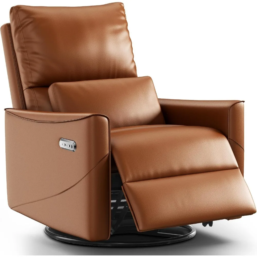 

Power Swivel Rocker Recliner Chair for Adults, Electric Recliner with Lumbar Support, USB Type-C Ports, Rocking Function