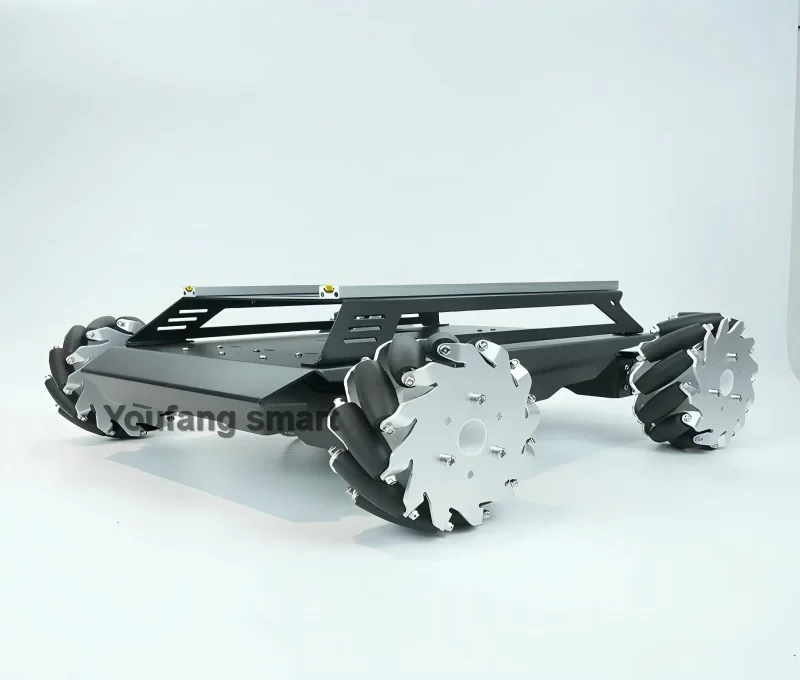 80 kg Last, robustes Metall-Auto-Chassis, 152 mm Mecanum-Rad-Trolley, omnidirektional, V5Max, mobiler Roboter für Arduino-Roboter, DIY-Kit – Detail 5