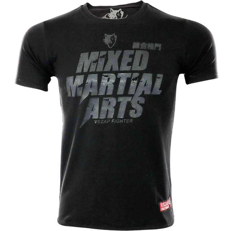Herren Muay Thai T-Shirt Sommer Schnelltrocknend Bequemes Atmungsaktives Shirt Modisches Fitness-T-Shirt Lässiges O-Ausschnitt Kurzarm-Oberteil – Detail 15