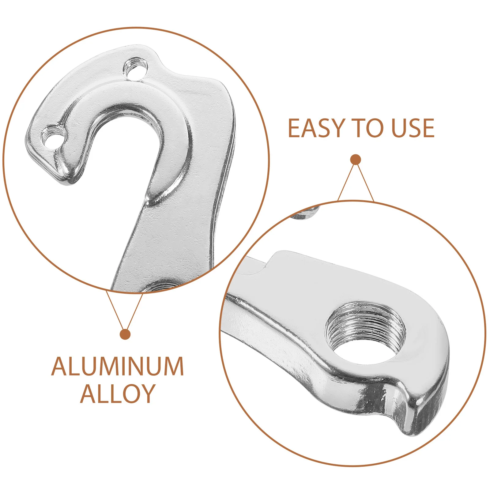 2Pcs Alloy Rear Derailleur Hangers Bike Frame Tail Hook Durable Replacement Parts Rear Derailleur Hanger