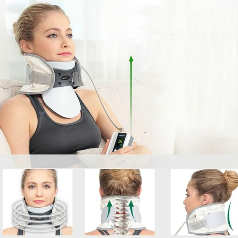 neck cervical traction device adjustable inflatable collar household massage Spondylosis Collar Hanging Neck frame