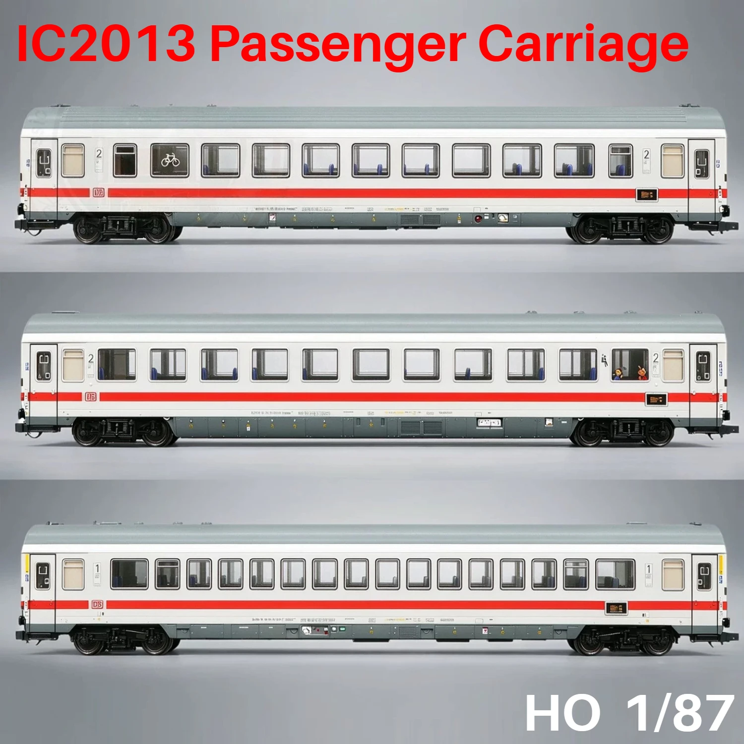 ROCO HO Scale 1/87 Passenger Coach Model IC2013 6200183 Non Powered 3 pcs Train Carriages Railway Diorama Scene Decoration