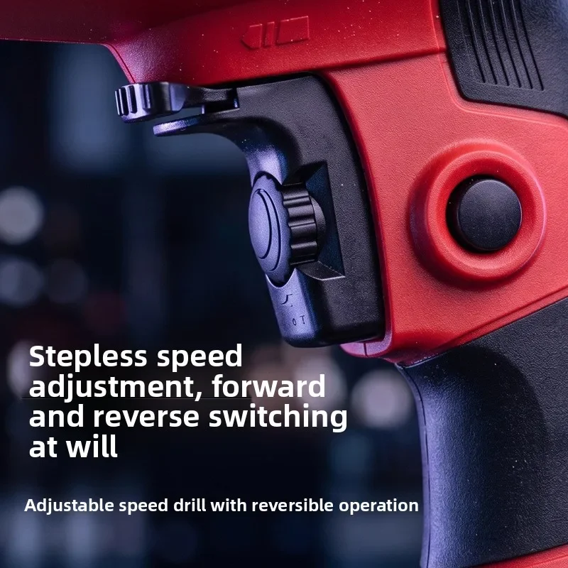 Effective Household Small Hand Drill 220v High Power Wired Plug-in Pistol Drill Multi-purpose Electric Drill Set