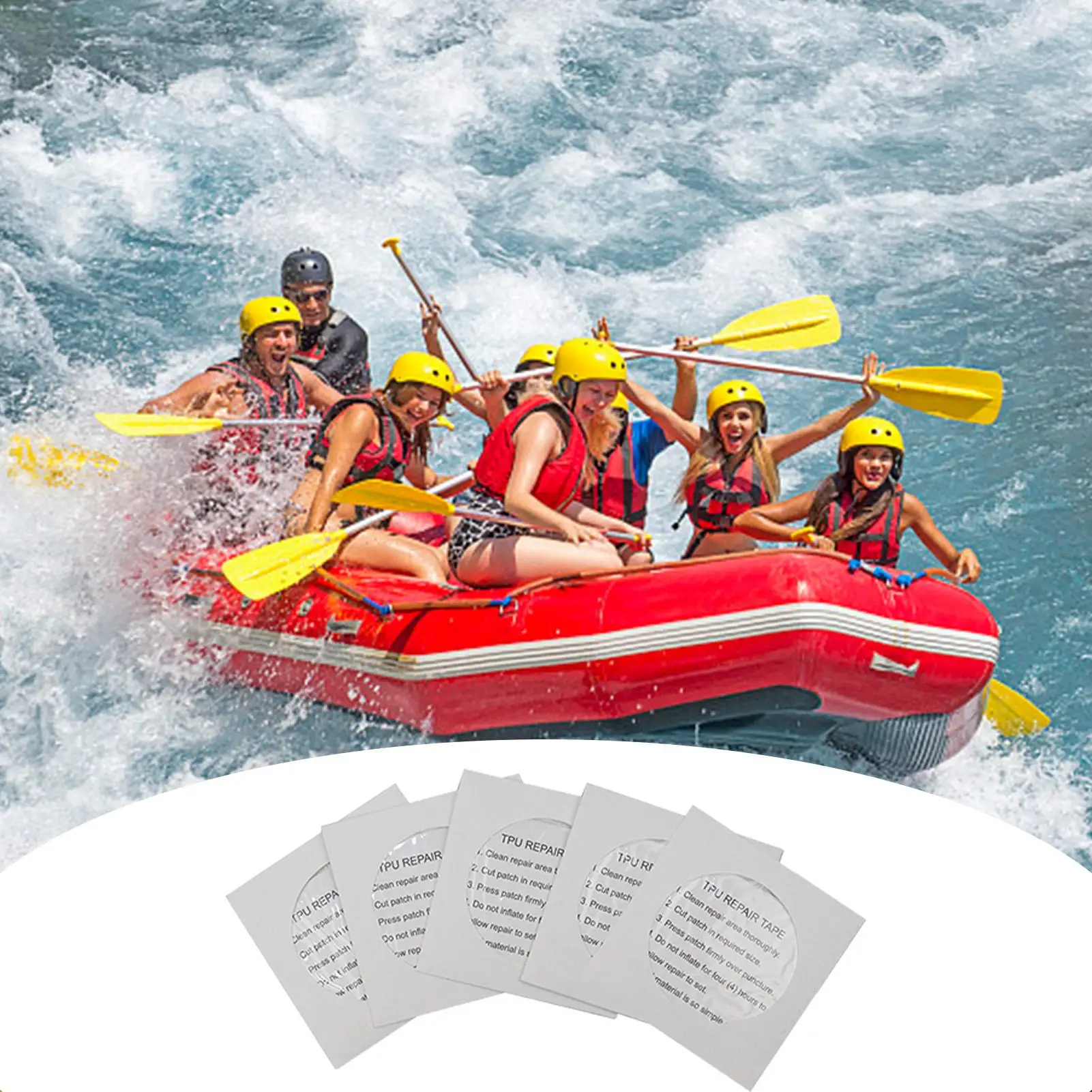 

5-10PCS Pool Patch Repair Heat Resistant Inflatable Repair Patches Waterproof Pool Puncture Repair Patch For Inflating Air Bed