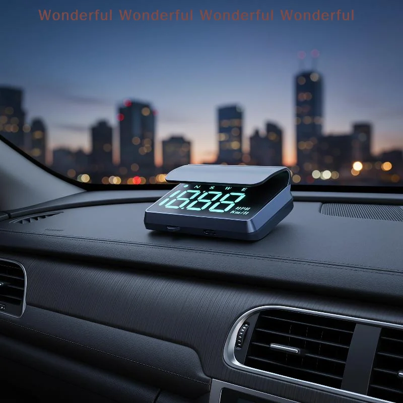 W3 GPS Car Head Up Display Plug and Play Smooth Speed Reading No Speed Jumps for Personal Daily Road Trips