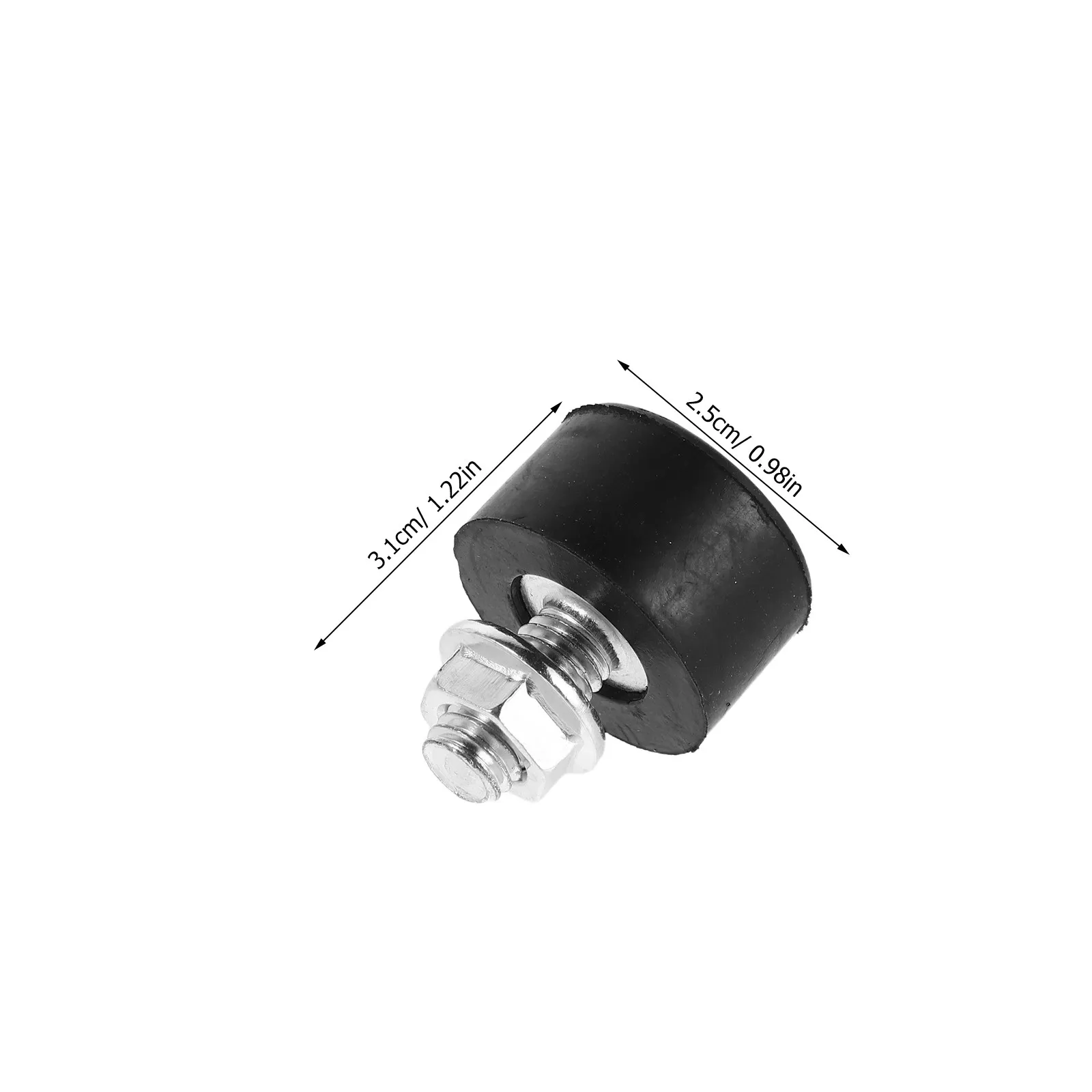 10Pcs Electric Scooter Kickstand Pad Rubber Shock Absorber for Motorcycle Side Stand Stable Parking Anti-Vibration Weather