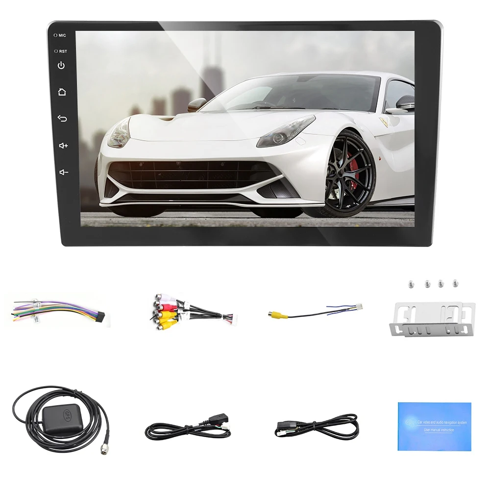 

9 Inch Split Screen WIFI Car Stereo Android 9.1 MP5 Player Support GPS Navigation OBD 3 Screen Simultaneous Video Player