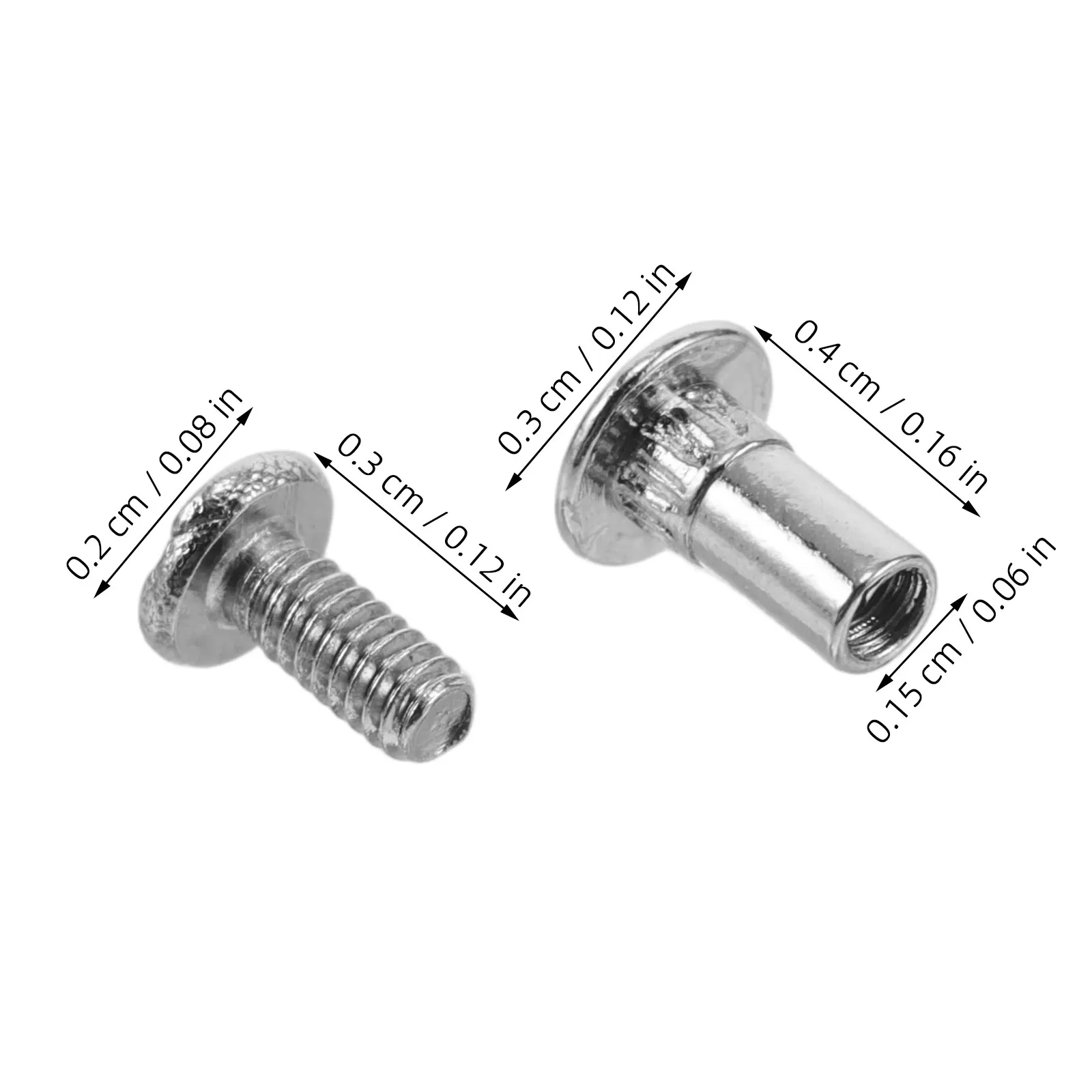 50Pairs Eyeglass Repair Screws Assortment Mini Screw Kit Glasses Hinge Nose Pad Screw Replacement Glasses Maintenance Tool