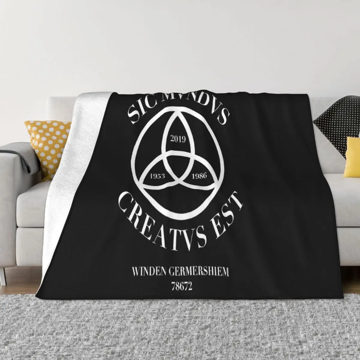 Dark Netflix Tv Show Sic Mundus Creatus Est Plush Bed Blanket Quilt For Bed Thin Wadding Blanket Throw Blanket