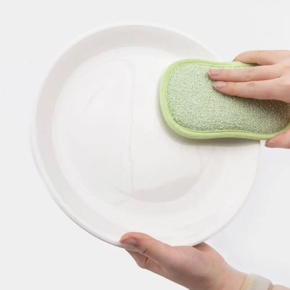 Non-abrasive Sponge 5pcs Dishwashing Sponge Set Quick Mesh Scrubbing Pads Strong Decontamination Kitchen Tools for Durable Use