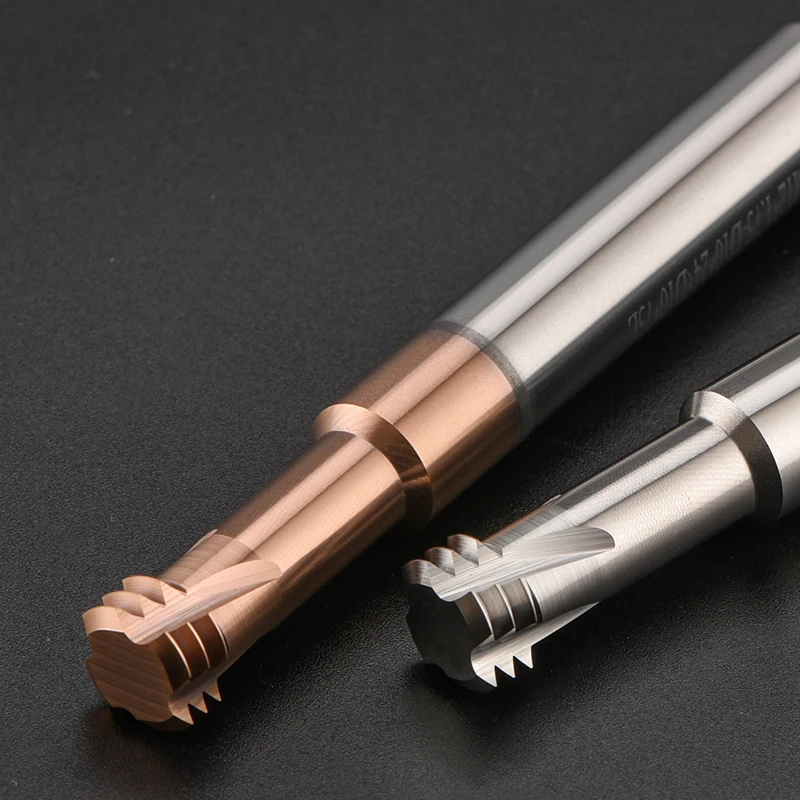 Imagem -02 - Kakarot 60 Graus Dente Carboneto Rosca Fresa M1.2 M1.6 m2 M2.5 m3 m4 m5 m6 m8 Cnc Rosqueamento de Aço Alumínio Usinagem