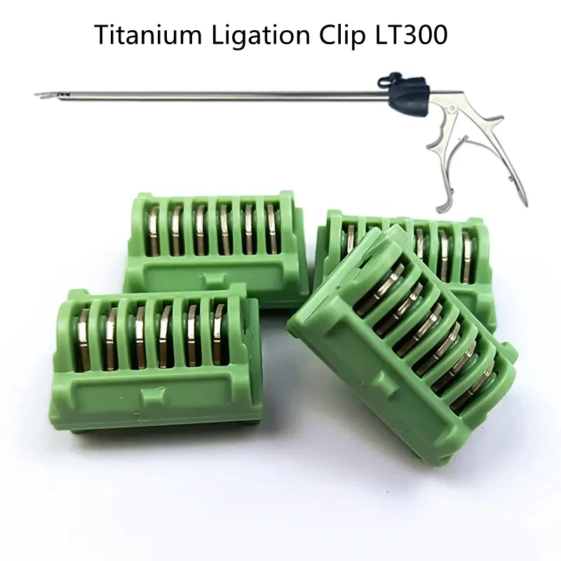 

Disposable Laparoscopy Titanium Ligation Clip LT300 Applicator Titanium Clips Applier