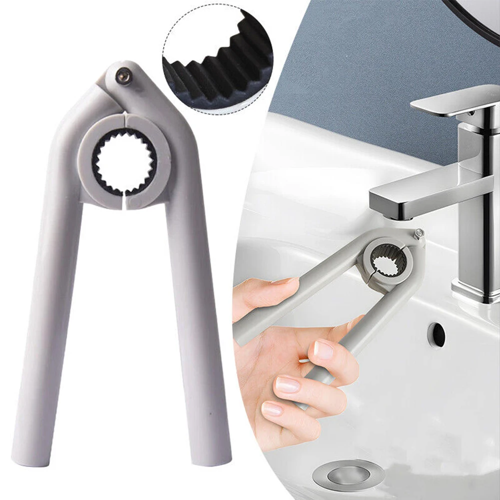 Wrench Easy To Use Faucet Aerator Key White Faucet Aerator Wrench Reinforced Screw Connection Sturdy Faucet Aerator Wrench