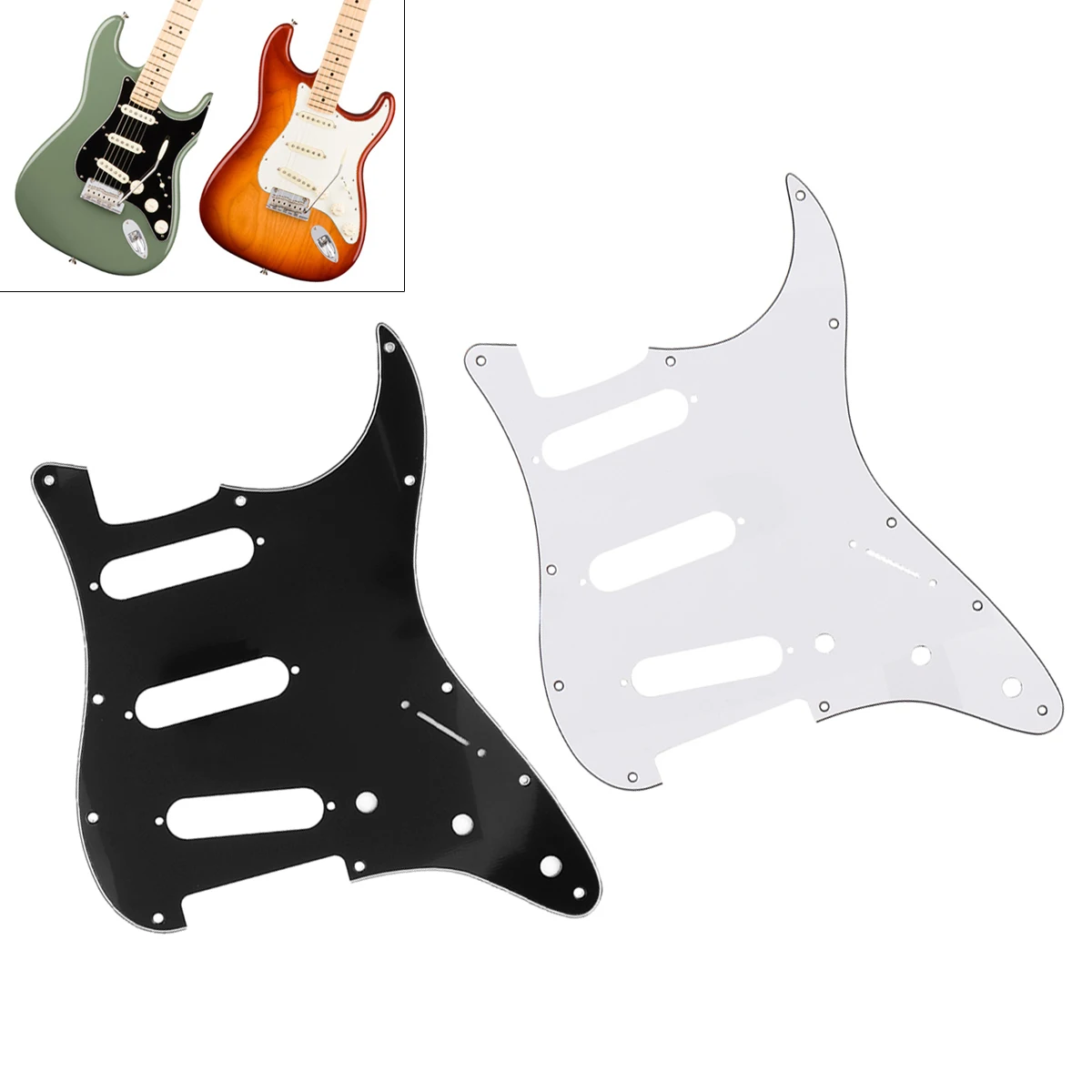 

3Ply SSS PVC Electric Guitar Pickguard for FD Guitar Pick Guard Anti Scratch Plate Guitarra Parts Accessories