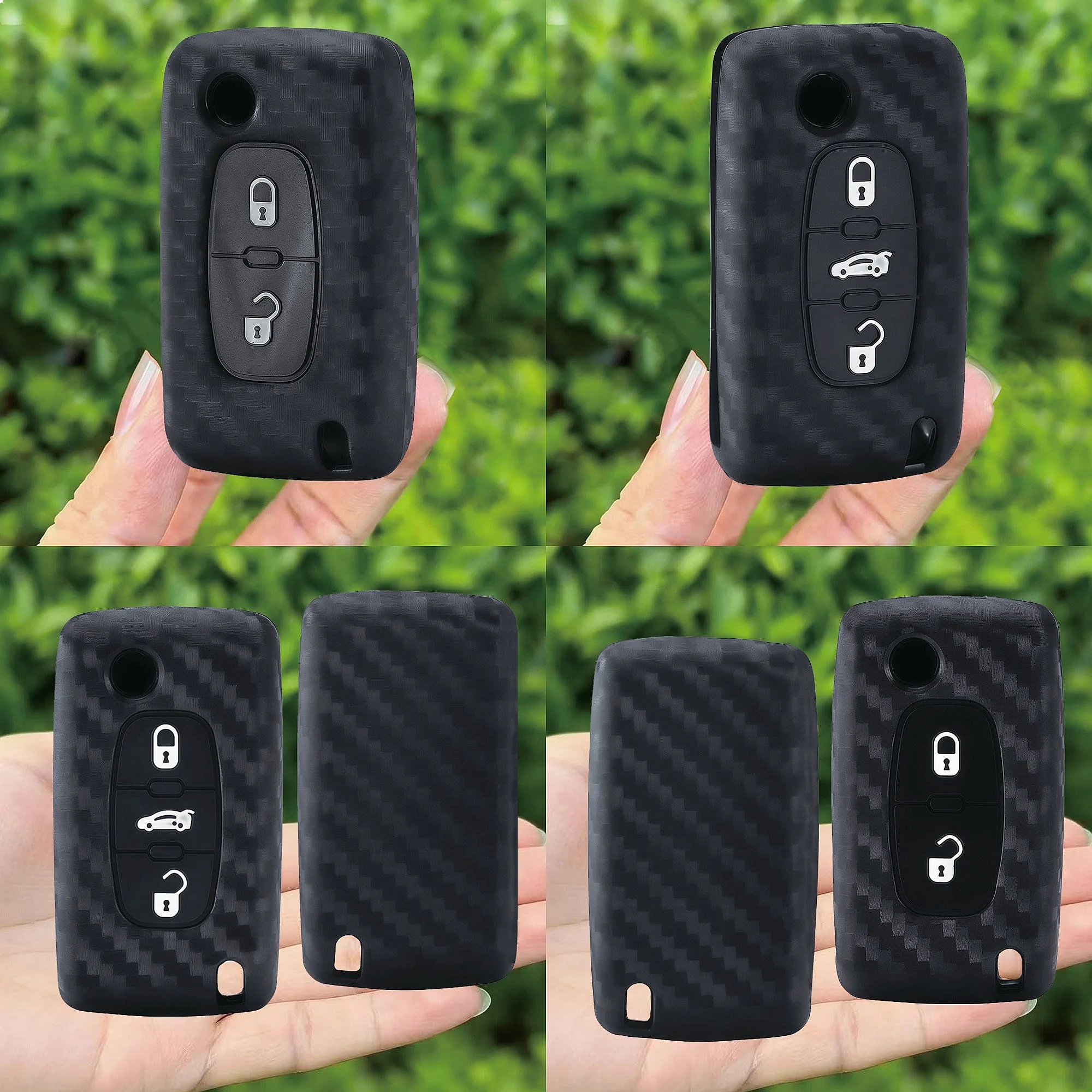2 3 Button Auto Key Shell for Citroen C-Crosser/C3/C4/Picasso/Berlingo&Peugeot 207/307/308/407