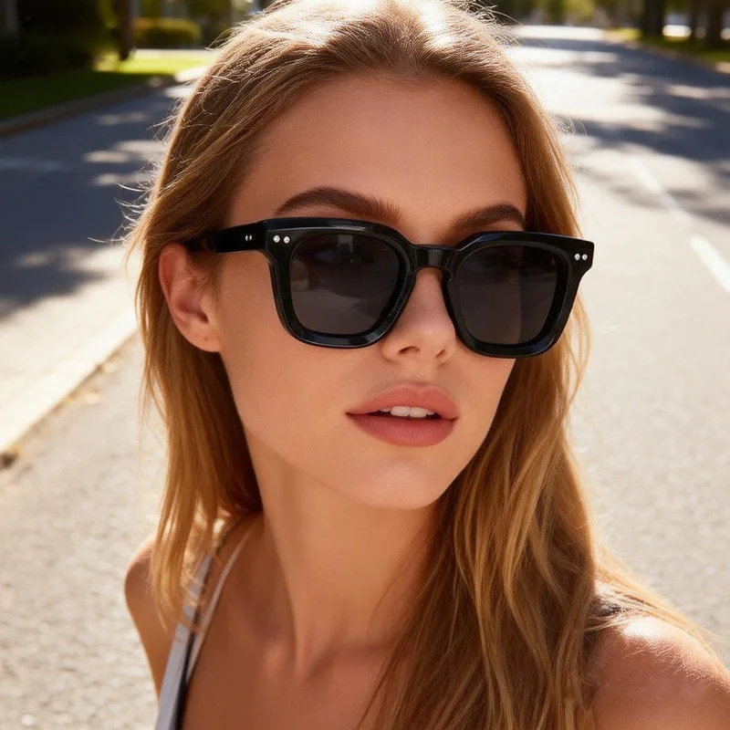 

Vintage Classic Acetate Sunglasses for Men Trendy Outdoor Driving Eyewear Women UV400 Protective Sunglass Retro Designer Glasses