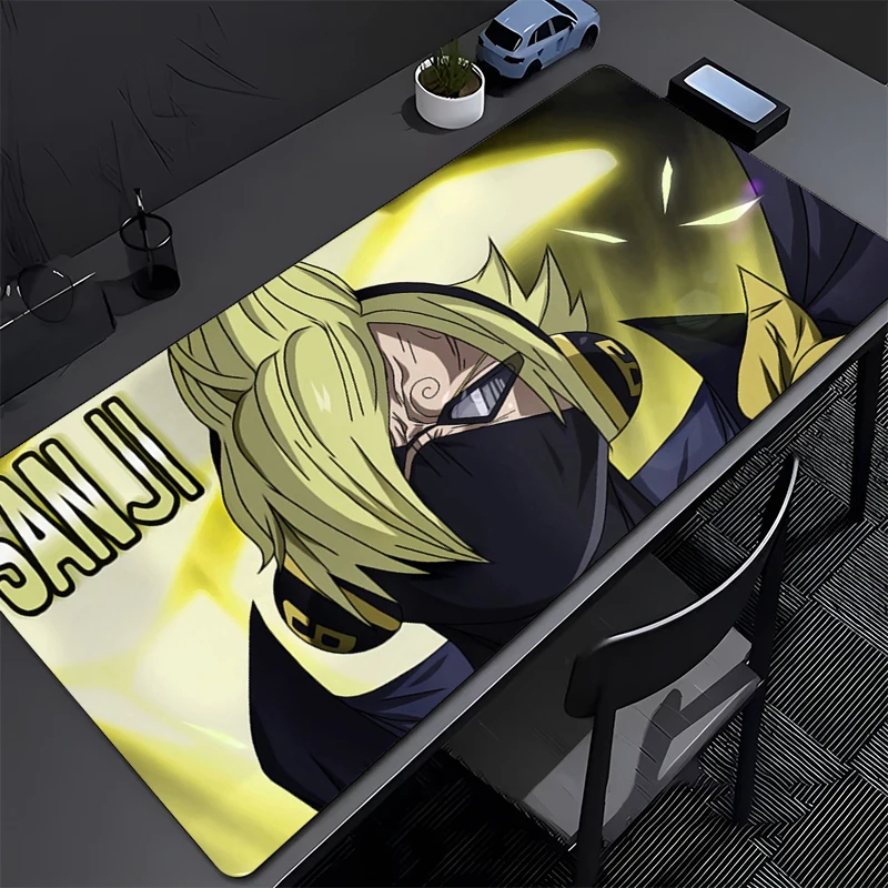 

ONE PIECE Sanji Mouse Pad Large Computer Office Game Table Mats Rubber Anti-slip Gaming Keyboard Long Desk Pads Anime Mousepad