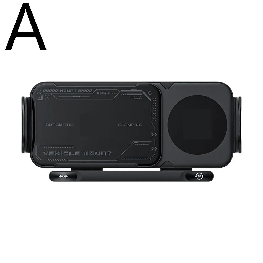 For Samsung Horizontal Screen Mobile Phone Holder Phone Car Fast Charging 360 Wireless Holder Degree Rotating Mobile Z3L9