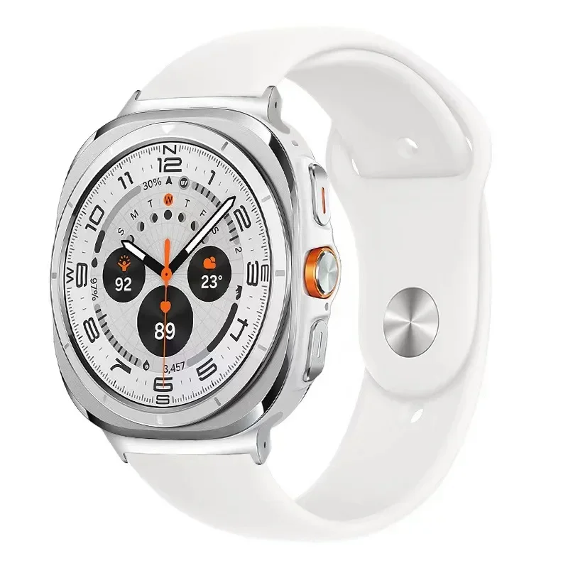 Soft Silicone Strap for Samsung Galaxy Watch 7 Ultra 47mm Sports Bracelet Wristband for Samsung Watch Ultra Correa Replacement