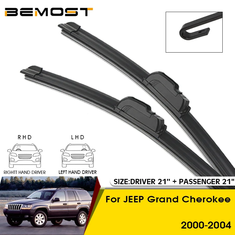 

Car Wiper Blades For JEEP Grand Cherokee 2000-2004 Windshield Windscreen Front Window Blades 21"+21" Car Accessories