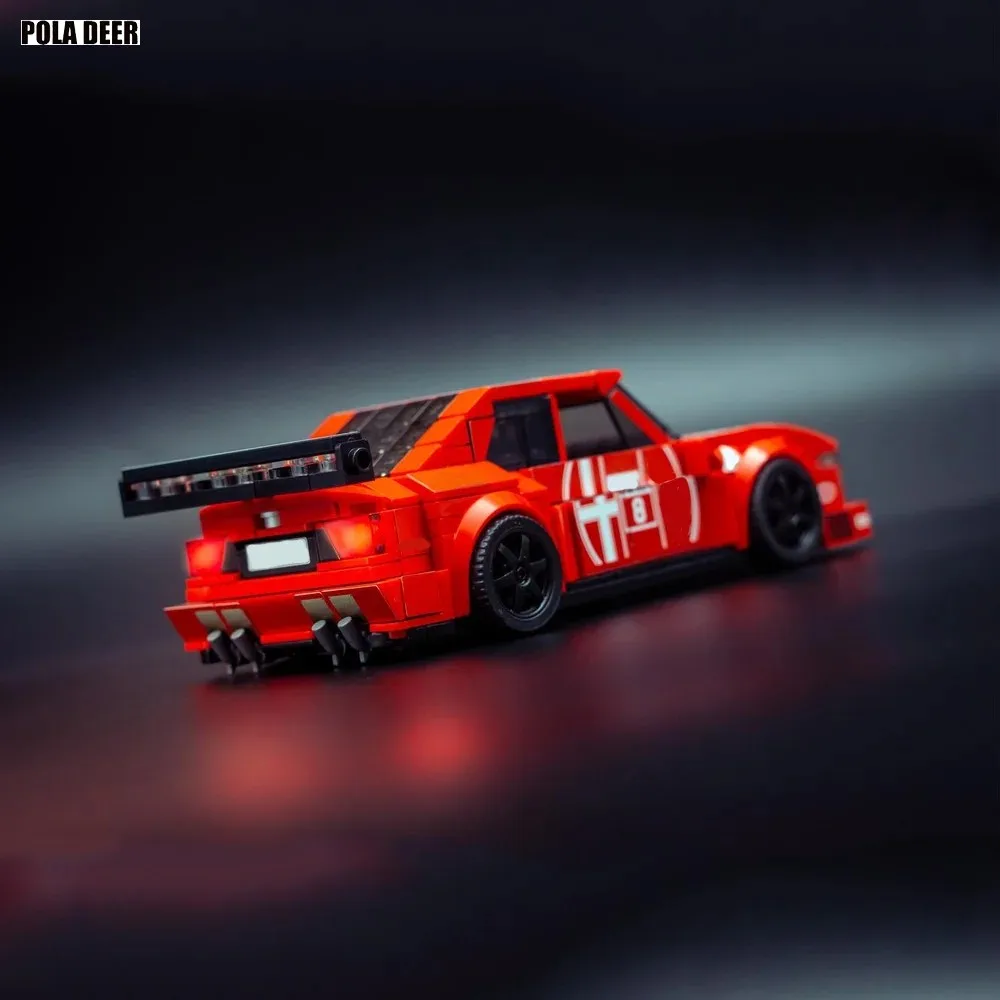 MOC 379ピース DIY チャンピオンRVシリーズ アルファ155 V6 TI DTM クリエイティブな個性を表現するビルディングブロック パズル組み立てモデル おもちゃ フェスティバルギフト