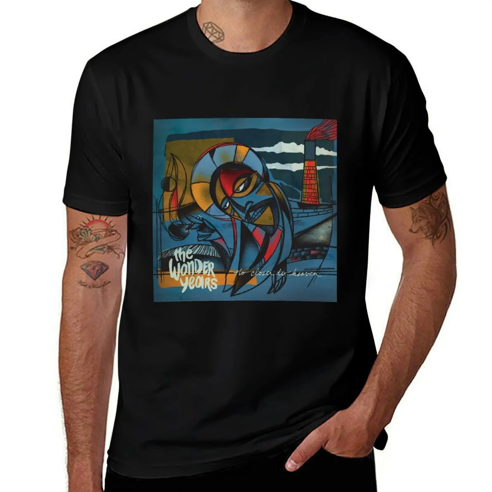 The Wonder Years - No Closer to Heaven T-Shirt Light Athletic Short Sleeve Tee Shirt
