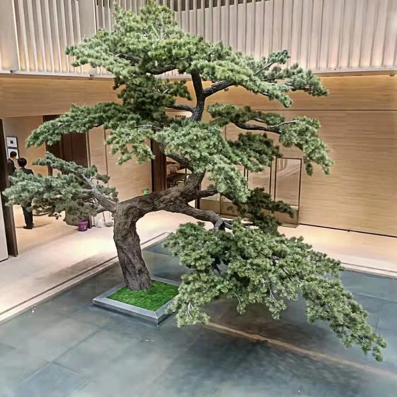 Vendite dirette in fabbrica Piante vive alte 2 m Alberi bonsai da interno Pino artificiale per la decorazione domestica