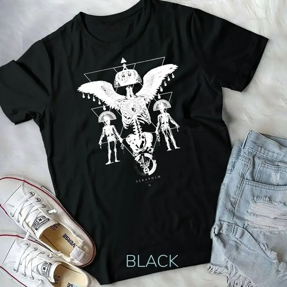 DARK ANGEL - Seraphim Archangel - Sacred Geometry T-Shirt Unisex T-shirt High Quality 100%Cotton Short Sleeve