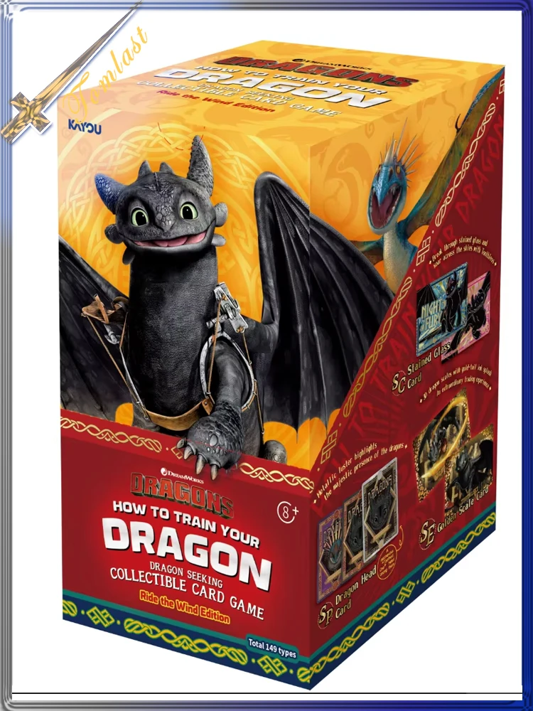 How To Train Your Dragon HTTYD 90 PCS Booster Box KAYOU Series 1 TCG Collectible Cards Gift for Card Fans