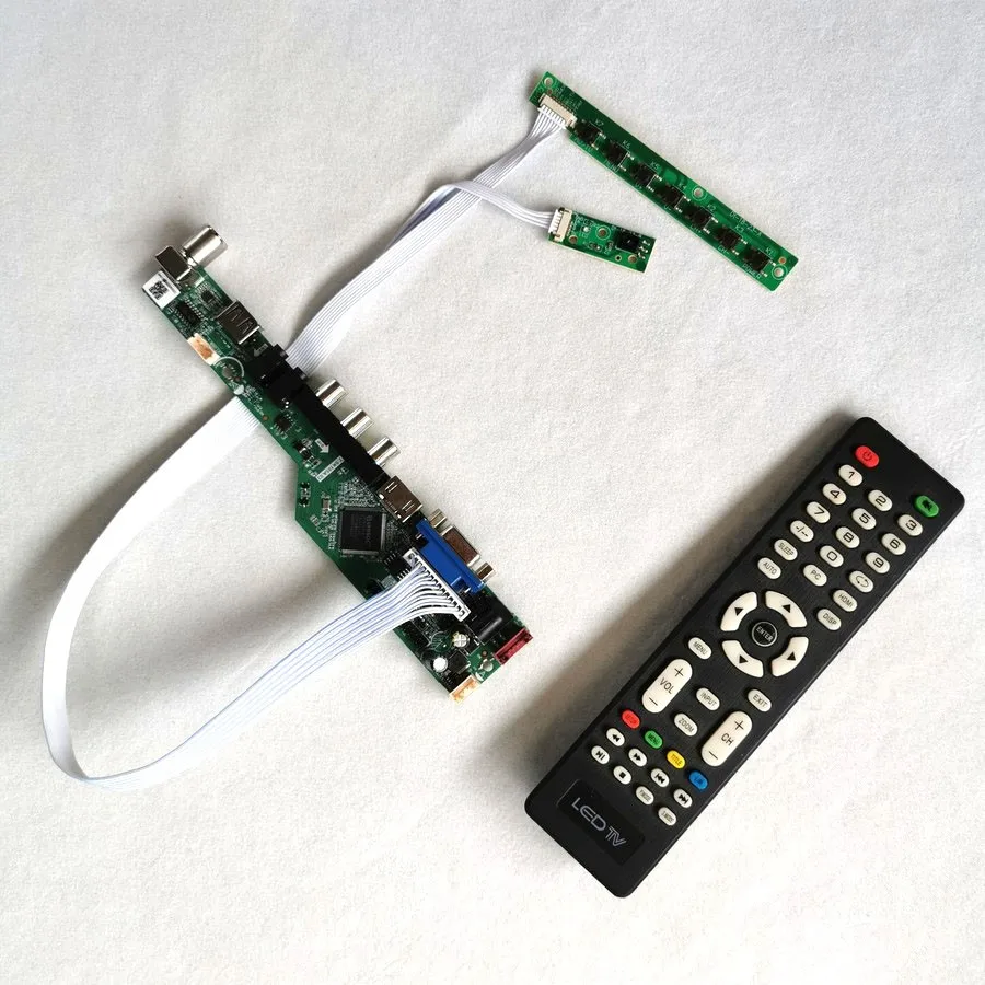 KIT Fit LP140WH2 (TL)(S1)/(TL)(S2)/(TL)(S3)/(TL)(SA) Screen 1366*768 LVDS Remote 40Pin AV+USB Analog TV Control Drive Board