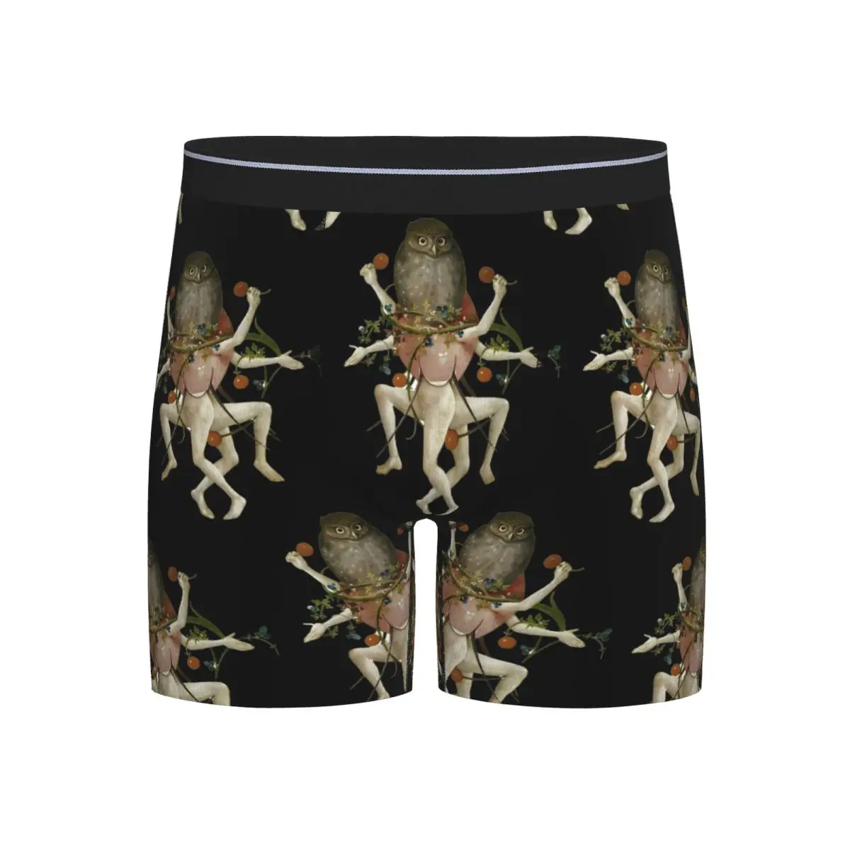 

Long Boxer Underpants Shorts Hieronymus Bosch Dancing Owl Panties Men Comfortable Underwear for Homme Man Boyfriend Gift