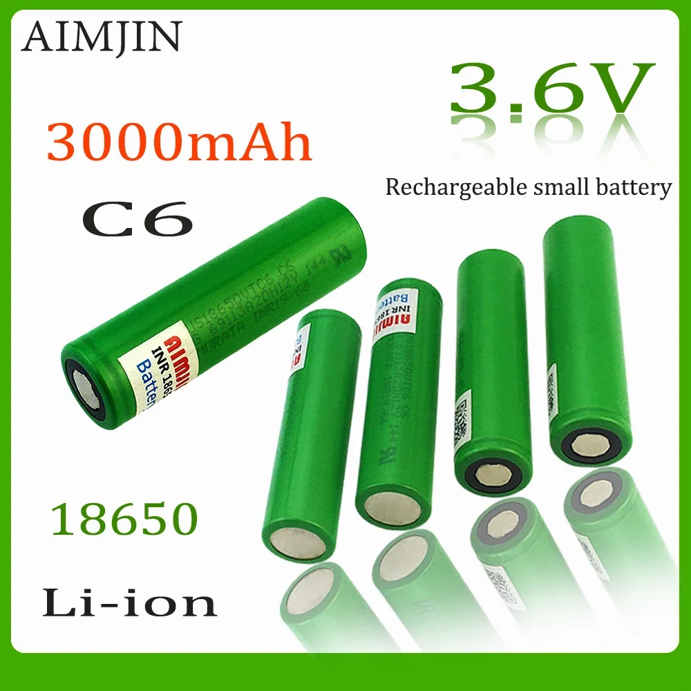 18650 VTC6 3.6V 3000mAh New original battery For Us 18650  30A toys tools flashlight battery