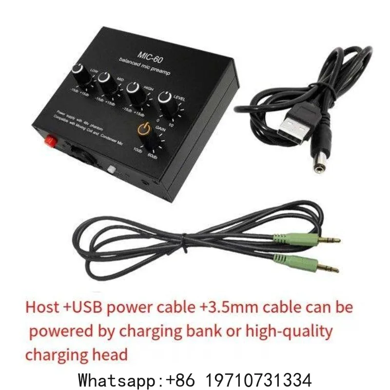 Balanced Dynamic Microphone Amplifier Music Audio Amplifier