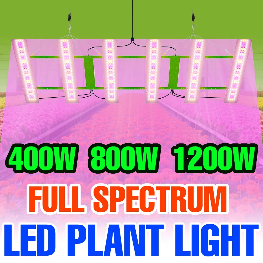 

1200W Full Spectrum LED Grow Light Quantum Board Plant Fill Lamp Greenhouse Tent Vegs Flower Hydroponic Cultivation Lighting