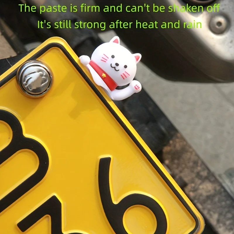 Motorcycle Decorative Dolls  Car Dashboard Decorative Stickers, License Plate Ornaments, Motorcycle Car Battery Car Stickers
