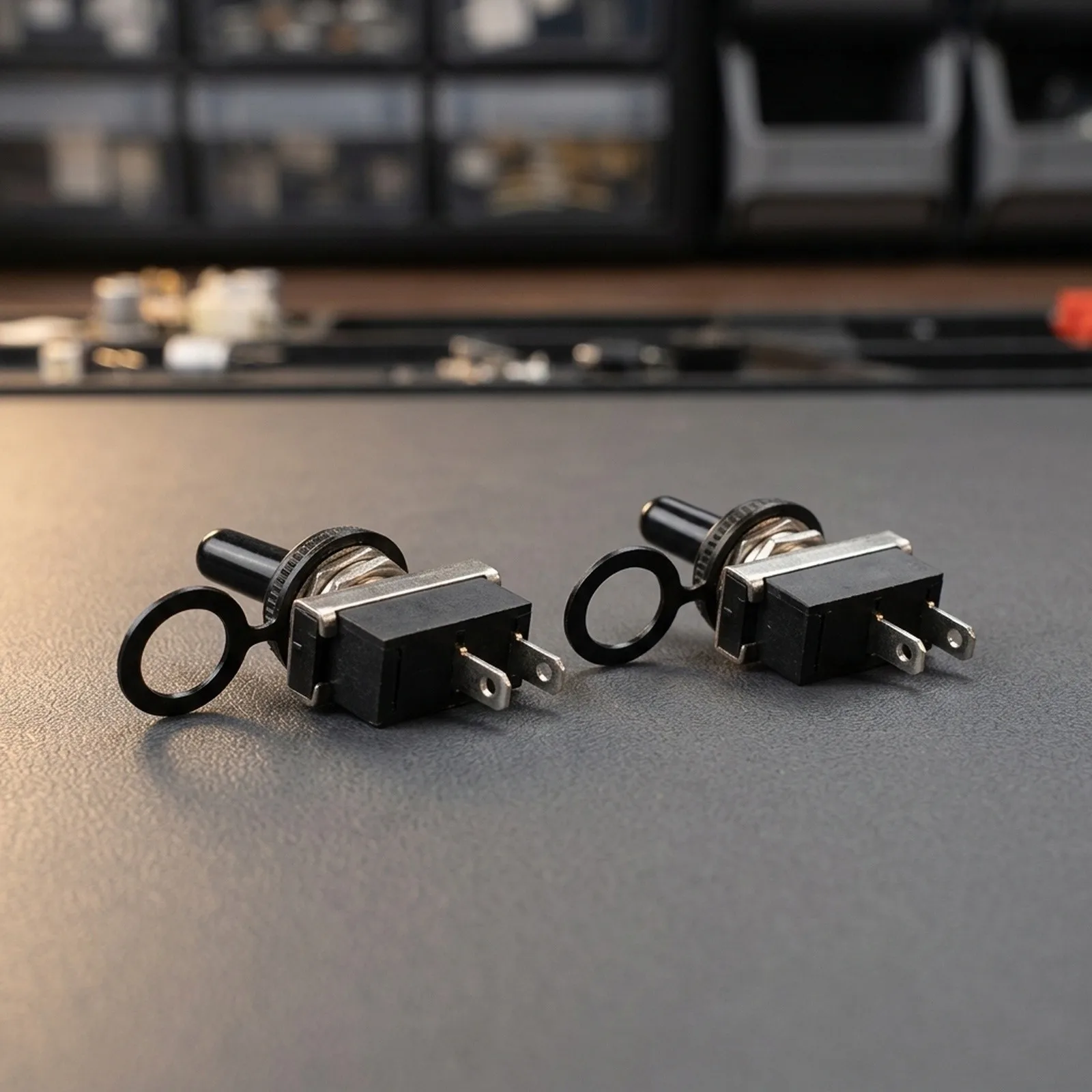 Electrical Wiring 12.2mm for toggle Switch 2 Pin Switch 25A 12V Rating Easy Installation Locking Mechanism Outdoor Use