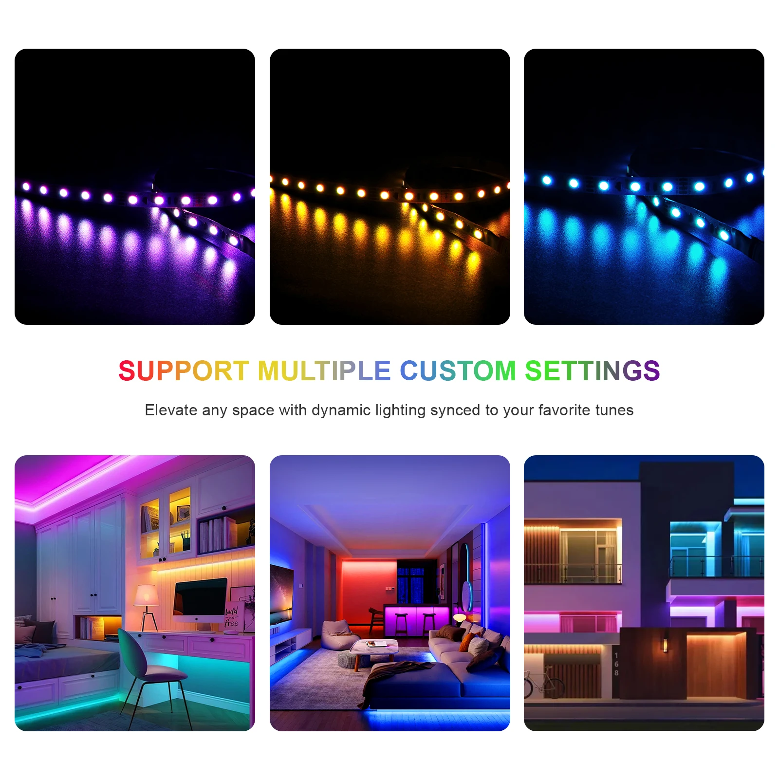 RGB RGBW IoT Alexa Google Home Wifi LED Controller SP543E SP548E APP PWM SPI RGB+1CH ARGB BT RF Remote LED Strips 5-24V