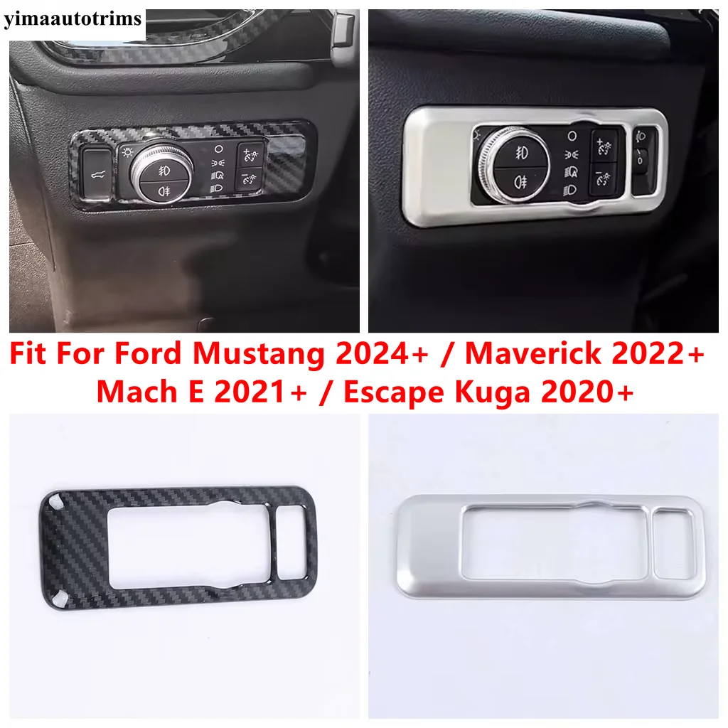 

Head Light Switch Button Panel Cover Trim Accessories For Ford Mustang 2024 Maverick 2022 Mach E 2021 Escape Kuga 2020 - 2025